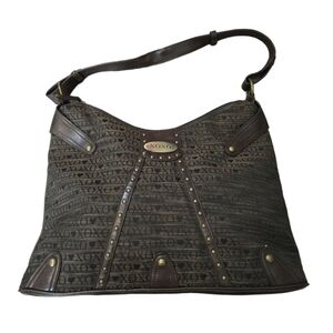 Brown Xoxo Over The Shoulder Purse Tote Bag